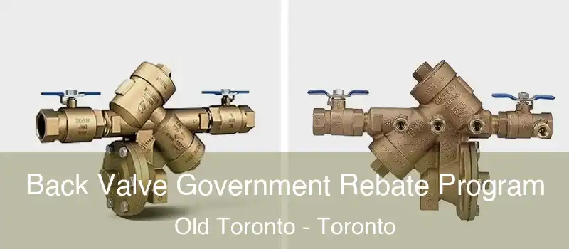  Back Valve Government Rebate Program Old Toronto - Toronto